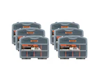 6x Supercraft Small Parts/Screws/Bolt Storage Organiser 190mm 8 Compartments