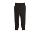 Puma Boys' Essential 2-Colour Logo Trackpants / Tracksuit Pants - Black/Malachite