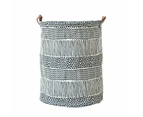 Laundry Basket Waterproof Laundry Hamper Round Storage Basket Collapsible made of Cotton Fabric