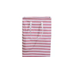 Laundry Hamper Basket Collapsible Laundry Basket Freestanding Organizer with Extended Reinforced Handles-Pink