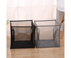 Pop Up Laundry Baskets Mesh Collapsible Laundry Hampers Storage with Handle Foldable for Washing Storage-Black