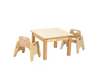 Jooyes Kids Birch and White Square Table - H58cm