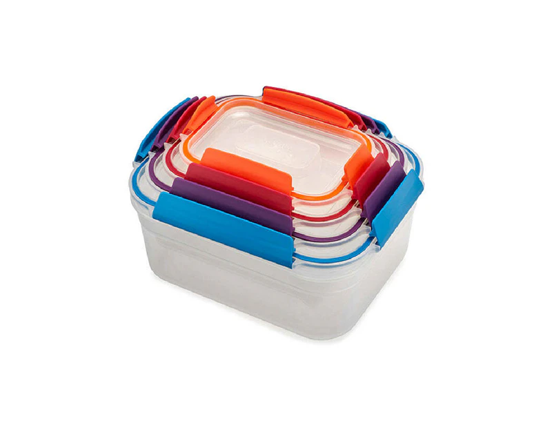 4pc Joseph & Joseph Nest Lock Food Container Storage Set w/ Airtight Snap Lid