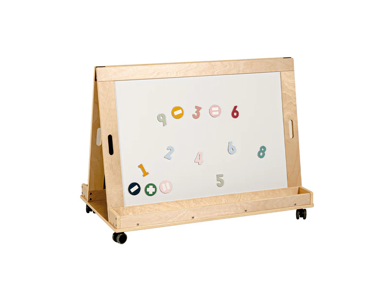 Jooyes  Kids Magnetic Standing Easel White and Black Board