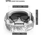 Ski Goggles OTG - UV Protection Anti-Fog/Scratch Snowboard Goggles for Men Women Youth - Pink