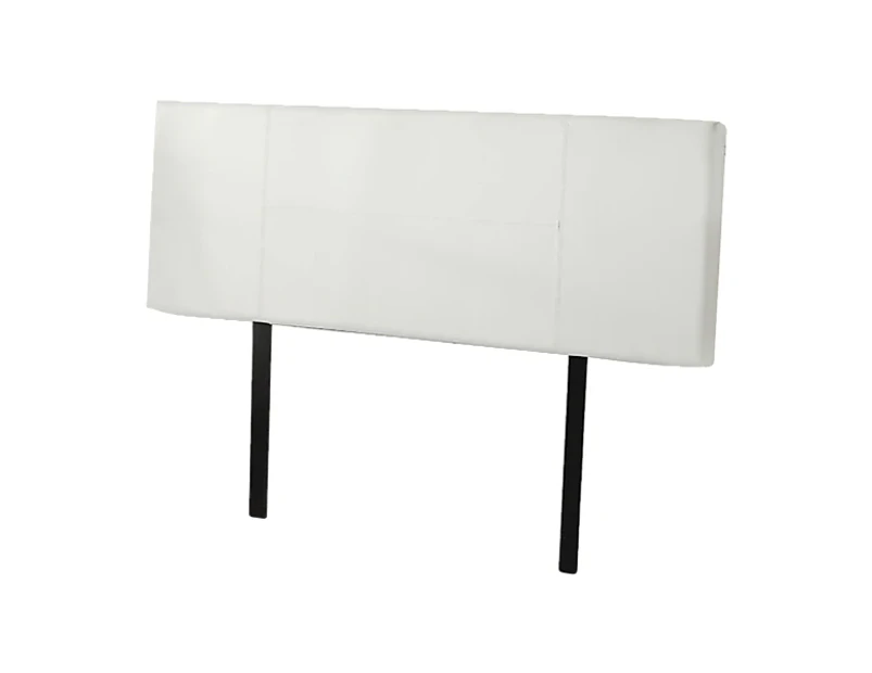 PU Leather Double Bed Headboard Bedhead - White