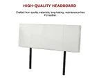 PU Leather Double Bed Headboard Bedhead - White