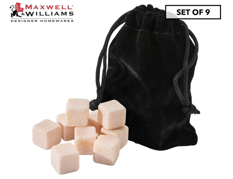 Set of 9 Maxwell & Williams Cocktail & Co. Reusable Rose Stones
