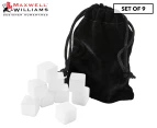 Set of 9 Maxwell & Williams Cocktail & Co. Reusable Gin Stones