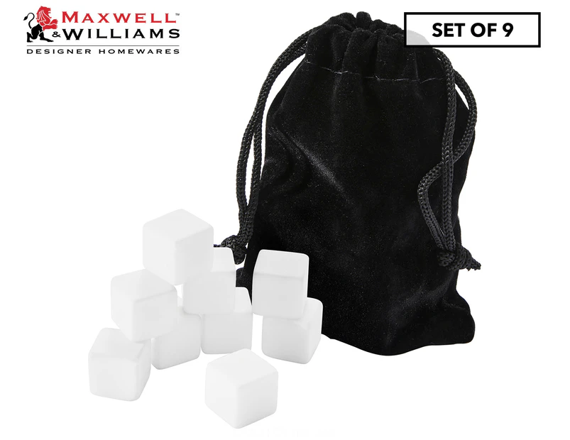Set of 9 Maxwell & Williams Cocktail & Co. Reusable Gin Stones