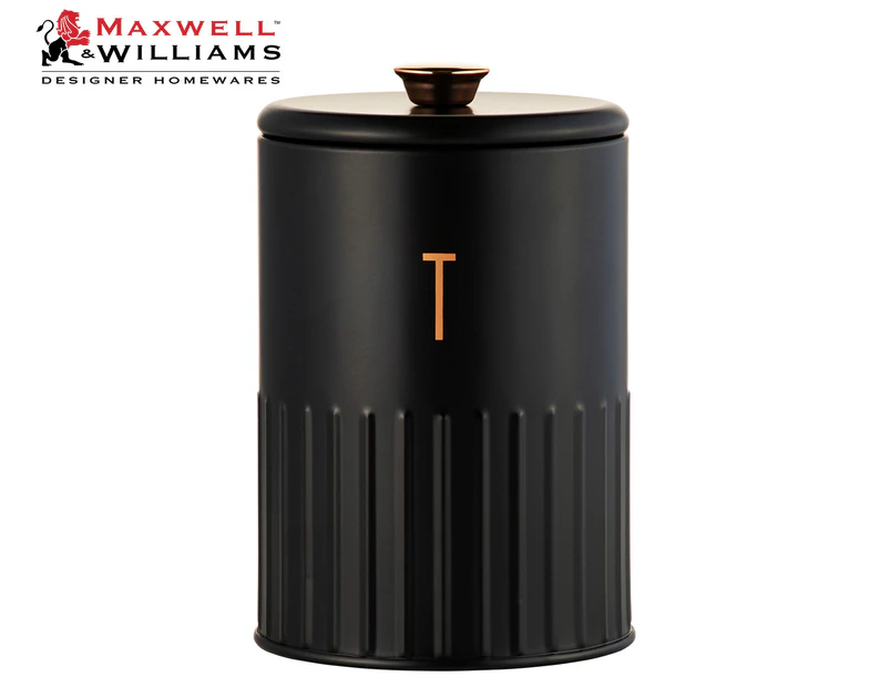 Maxwell & Williams 17x11cm Astor Tea Canister - Black