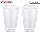 Set of 2 Maxwell & Williams 400mL Blend Double Wall Conical Cups