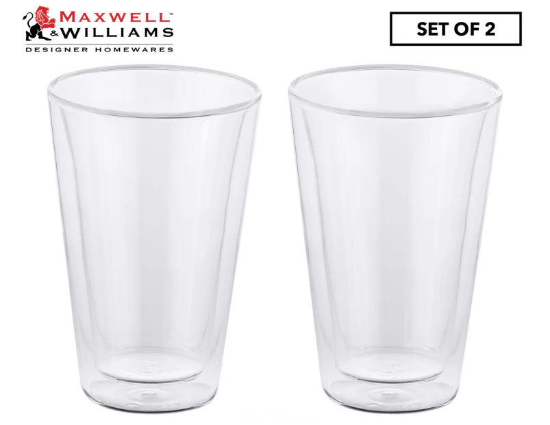 Set of 2 Maxwell & Williams 400mL Blend Double Wall Conical Cups