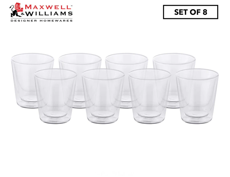 Set of 8 Maxwell & Williams 200mL Blend Double Wall Conical Cups