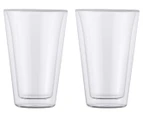 Set of 2 Maxwell & Williams 400mL Blend Double Wall Conical Cups