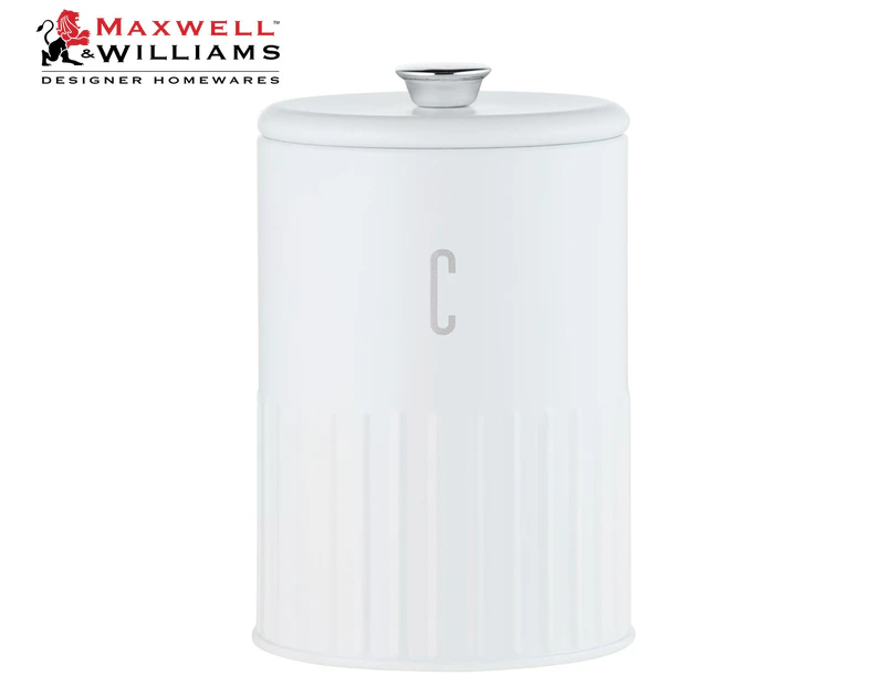 Maxwell & Williams 17x11cm Astor Coffee Canister - White