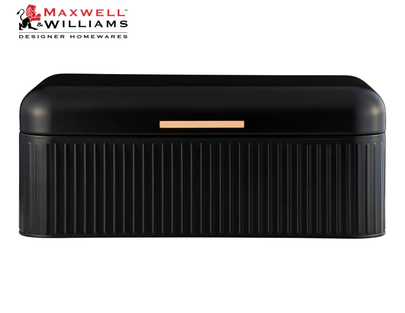 Maxwell & Williams 42x22.5cm Astor Bread Bin - Black