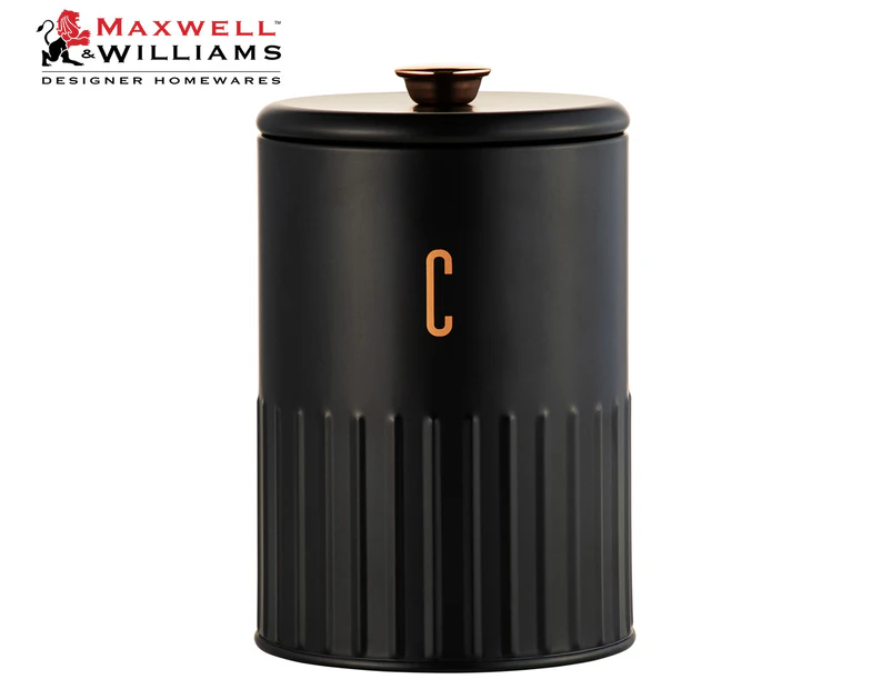 Maxwell & Williams 17x11cm Astor Coffee Canister - Black