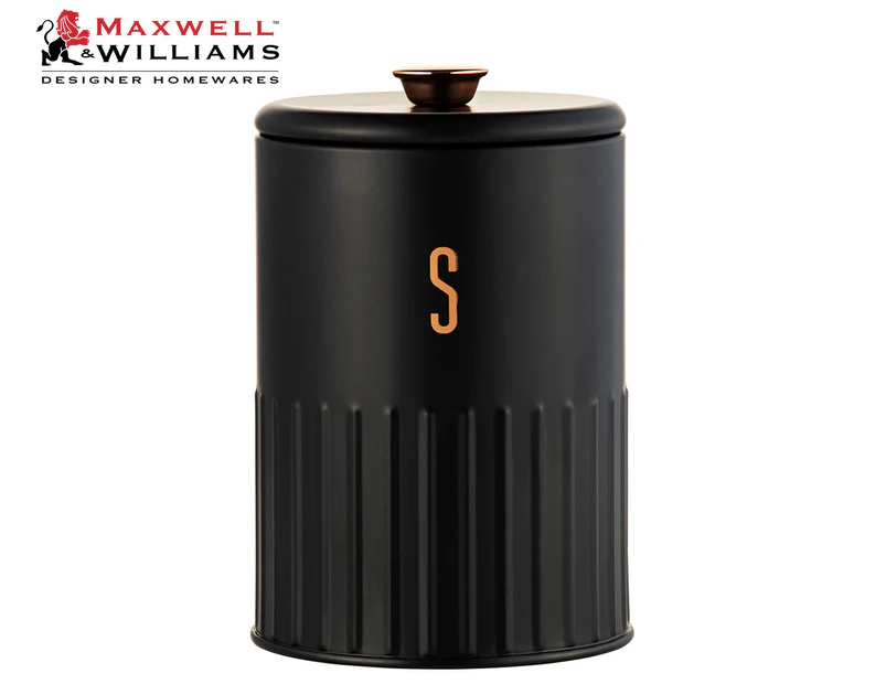 Maxwell & Williams 17x11cm Astor Sugar Canister - Black