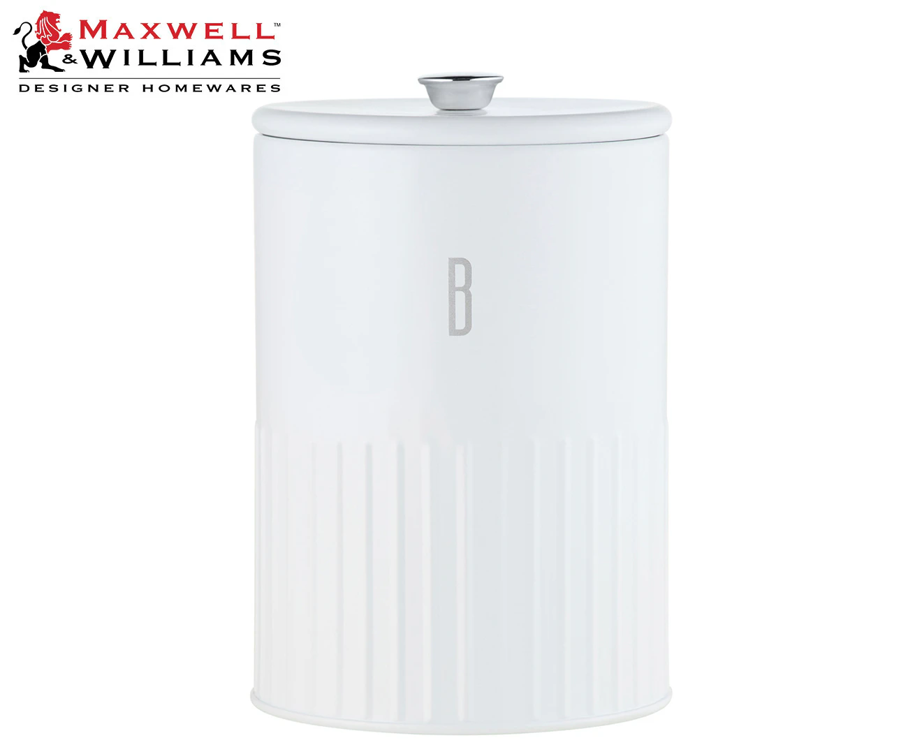 Maxwell & Williams Astor Biscuit Canister 14x21cm 2.6L - White