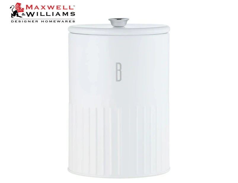 Maxwell & Williams 21x14cm Astor Biscuit Canister - White