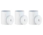 Maxwell & Williams 3-Piece Astor Canister Set - White