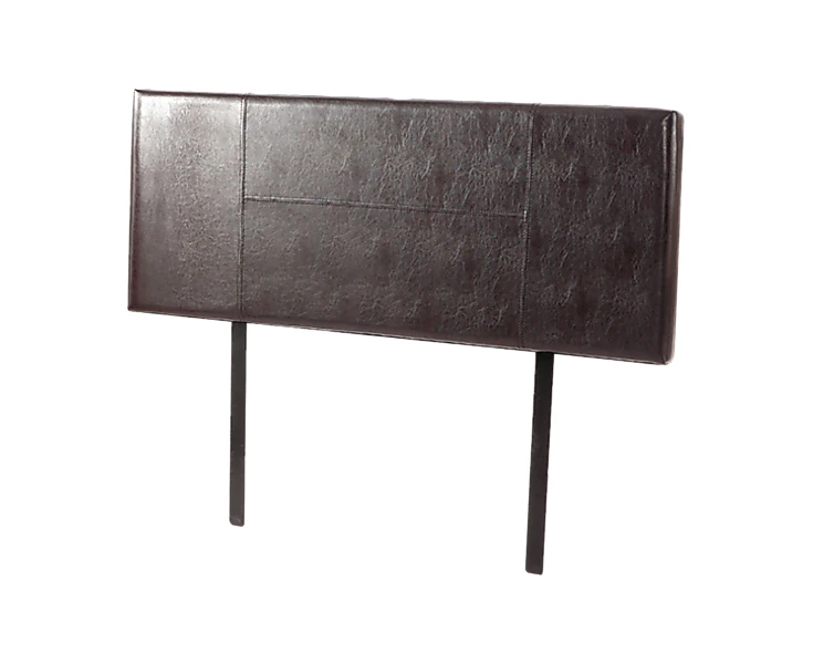 PU Leather Double Bed Headboard Bedhead - Brown