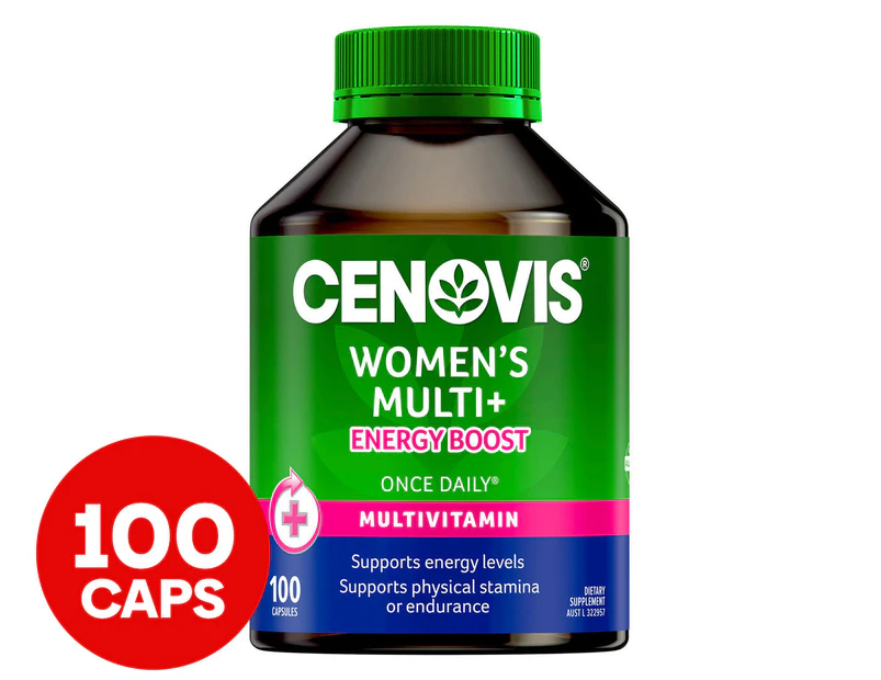 Cenovis Women's Multivitamin + Energy Boost for Women's Health 100 Capsules
