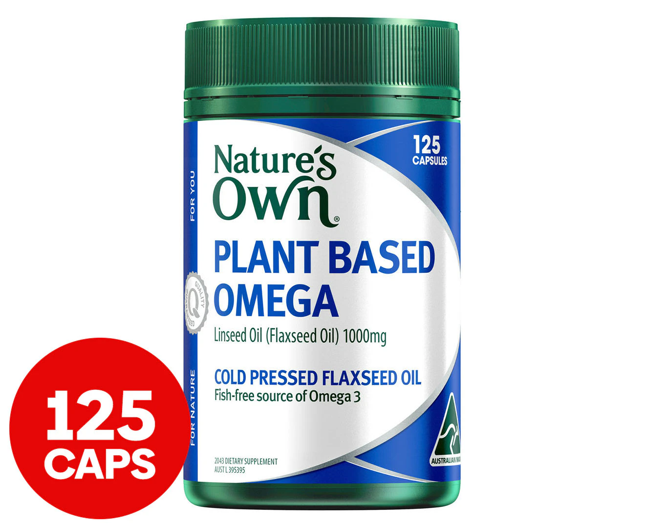 Nature's Own Plant Based Omega 3 125 Capsules