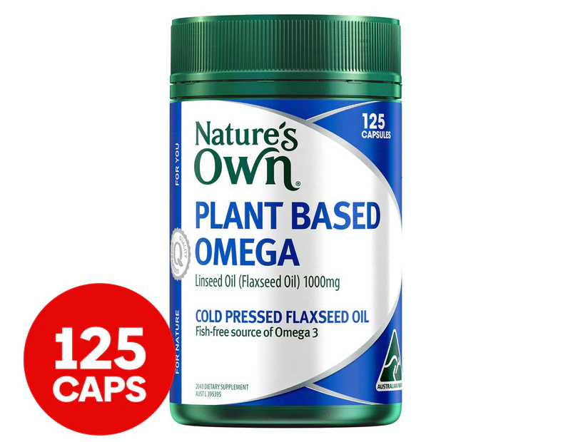 Nature's Own Plant Based Omega 3 125 Capsules