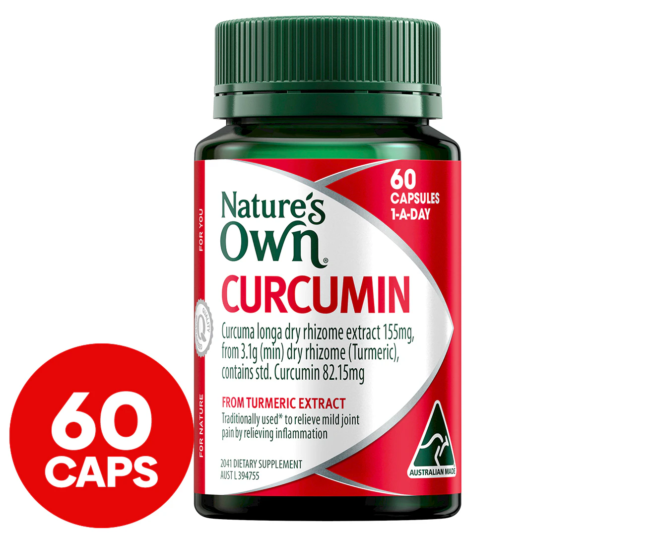 Nature's Own Curcumin 60 Caps