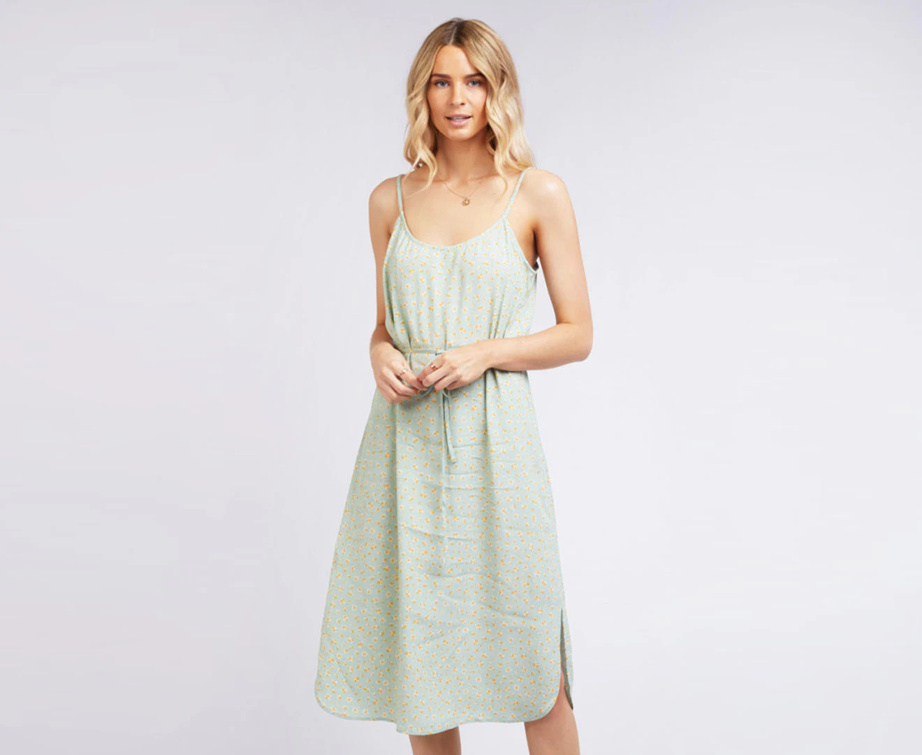 All About Eve Women's Stella Ditsy Midi Dress - Mint