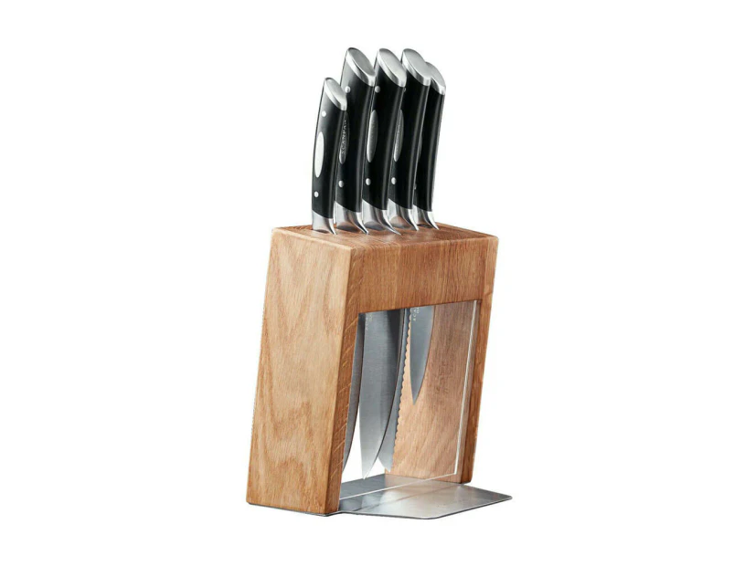 Scanpan Classic Kalo Knife Block Set (6pcs) - Oak