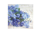 Paw Lunch Napkin 33cm (20pk) - Forget Me Not
