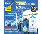 Xtra Kleen 48PCE 175g Wardrobe Dehumidifier Bags With Hang Hooks Scented