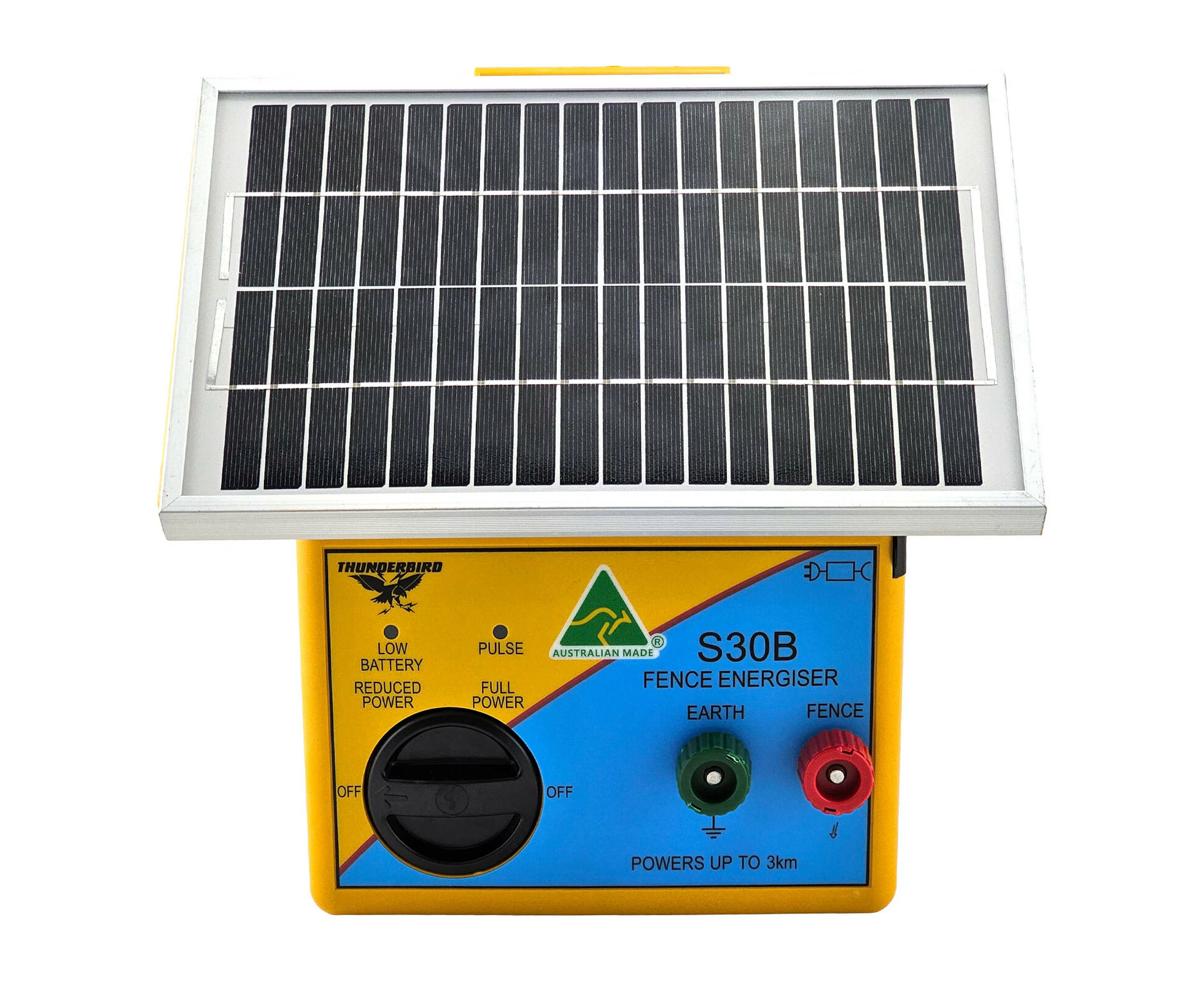 Thunderbird 3km Solar Electric Fence Energiser | S-30B