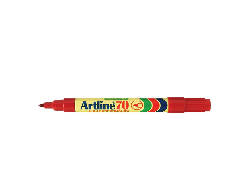 Artline Bullet Tip Permanent Marker 1.5mm (12pcs) - Red