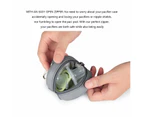 Pacifier Case with Clip – Pacifier Charm Pod Includes Clasp to Easily Attach to a Diaper Bag or Purse, Grey