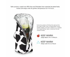 Insulated Baby Bottle Bag Breastmilk Cooler Bag, Reusable Baby Bottle Tote Bag,Black