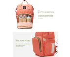 Multi-Function Diaper Bag for Baby Care Travel Backpack Nappy Bags,Coral