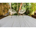 Outdoor Rug - Herringbone Cool Grey