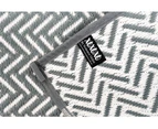 Outdoor Rug - Herringbone Cool Grey