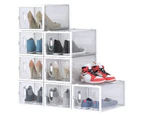 8/12/16/24/32 PCS Large Aromatic Shoe Box Stackable Clear Storage Display Box