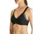 Women Berlei Shift Underwire High Impact Sports Bra Black Navy Yyrk Elastane/Nylon - Black (BA1)