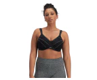 Women Berlei Curves Underwire Full Support Sports Bra Black Nylon/Polyester - Black