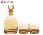 Maxwell & Williams 3-Piece Glamour Stacked Decanter Set - Gold