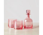 Maxwell & Williams 3-Piece Glamour Stacked Decanter Set - Pink