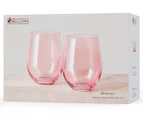 Set of 2 Maxwell & Williams 560mL Glamour Stemless Glasses - Pink