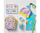 Maxwell & Williams Kids' Kasey Rainbow Critters Collection Apron & Hat Set - Blue