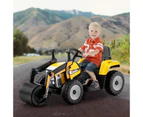 Costway 12V Kids Ride on Toy Car Electric Pretend Road Roller Powered Construction Vehicle w/Remote&Music Yellow